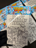 Toy Story Birthday,Custom Coloring Sticker Packs