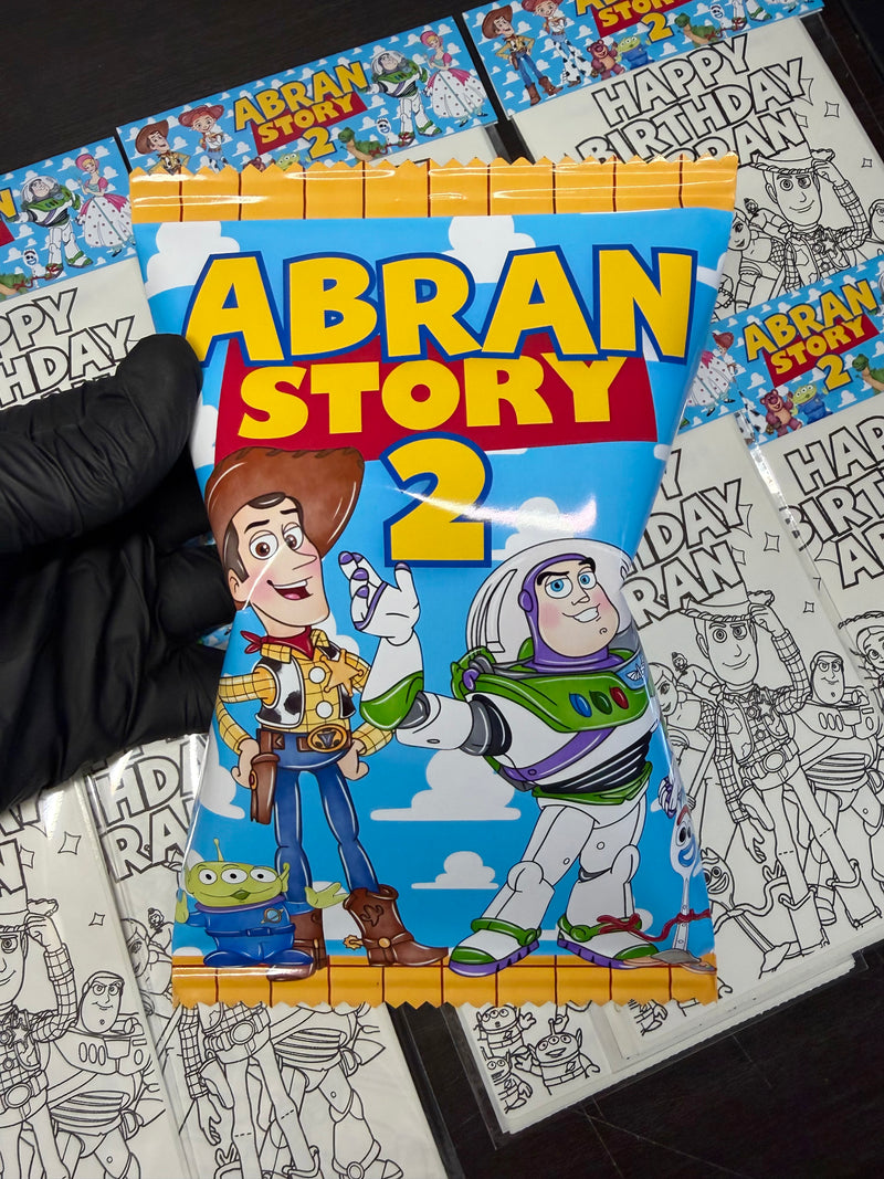 Toy Story Chip Bags | Personalized Birthday Party Favor