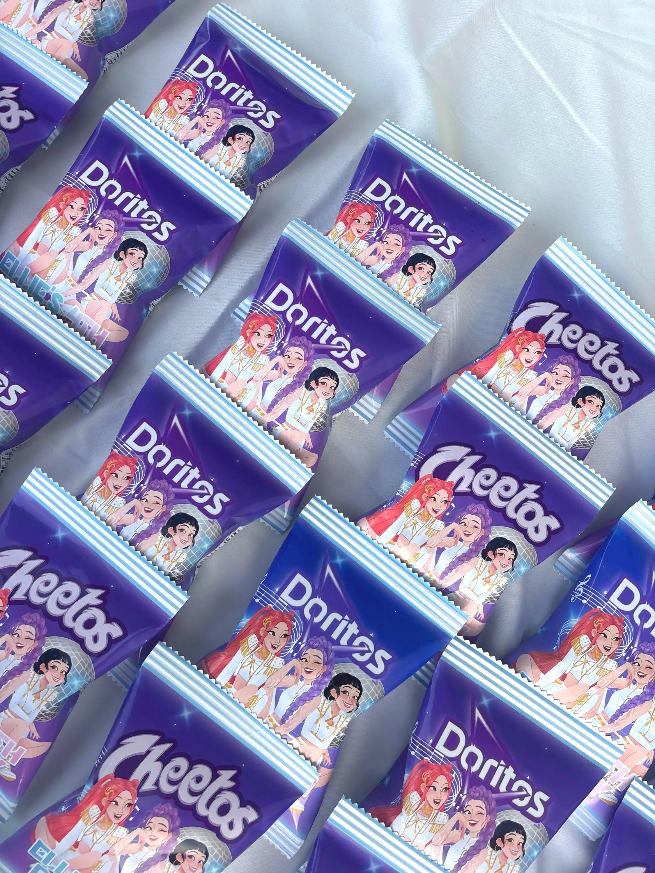 KPop Birthday Chip Bags – Custom Demon Hunter Party Favors