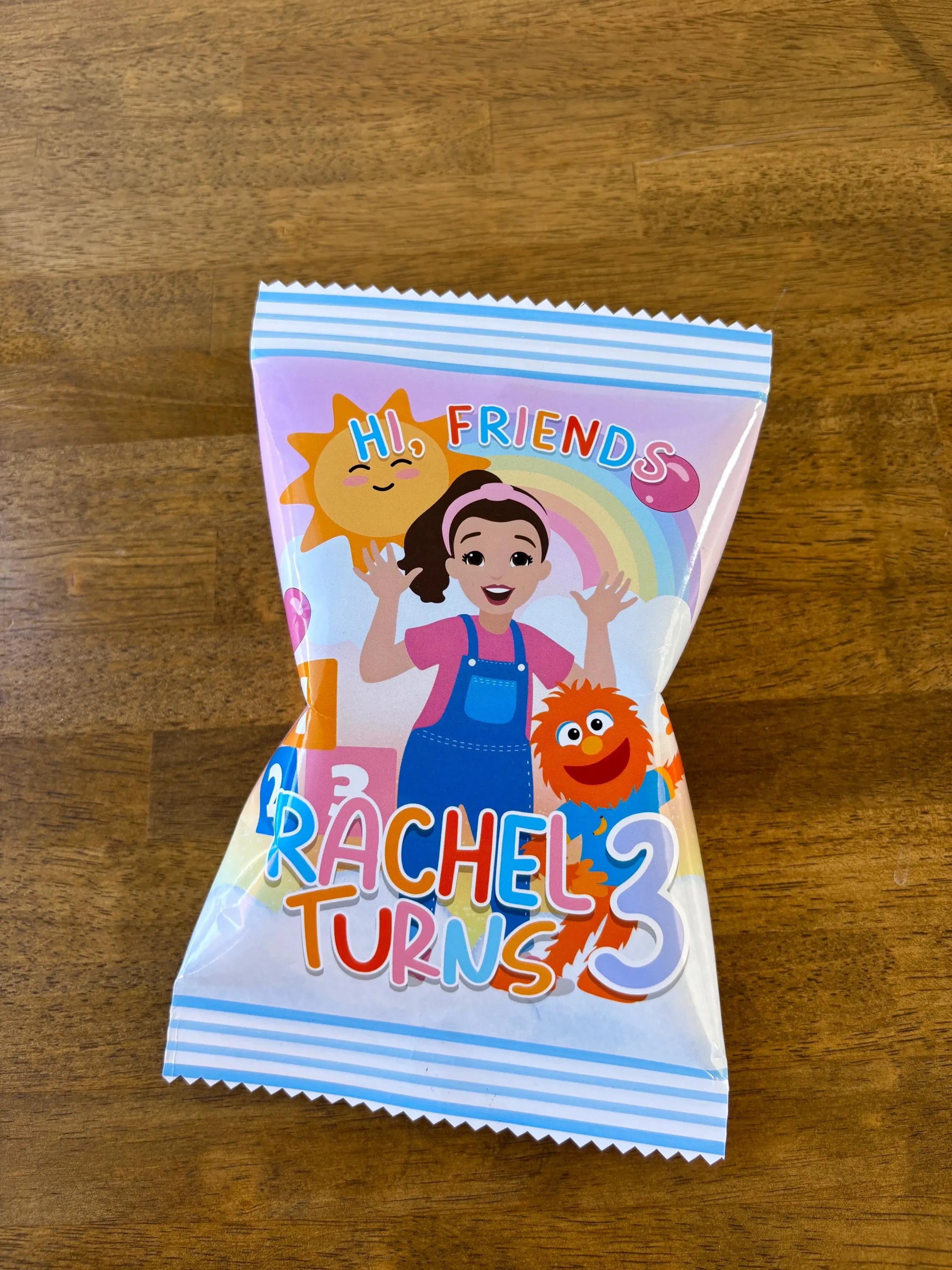 Ms. Rachel Chip Bags | Personalized Birthday Party Favor