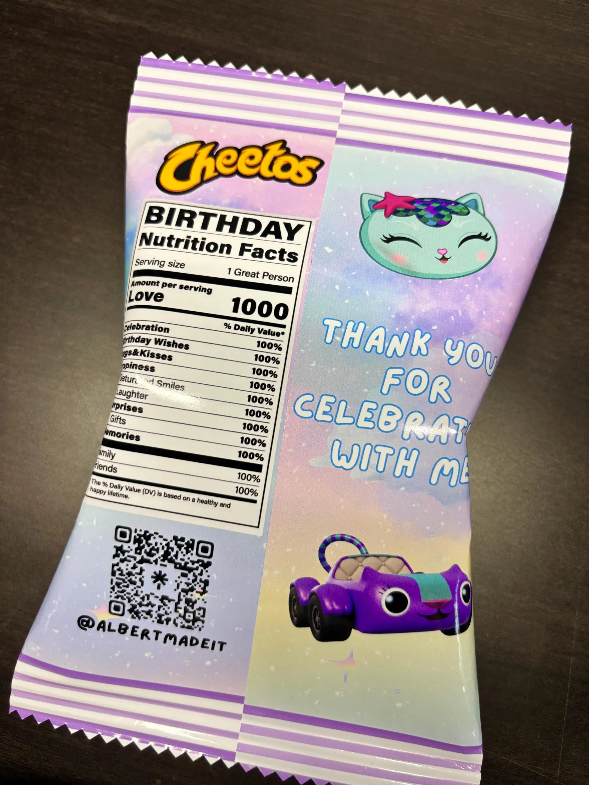 Gabby's Dollhouse Chip Bags – Custom Party Favor Snack Decor