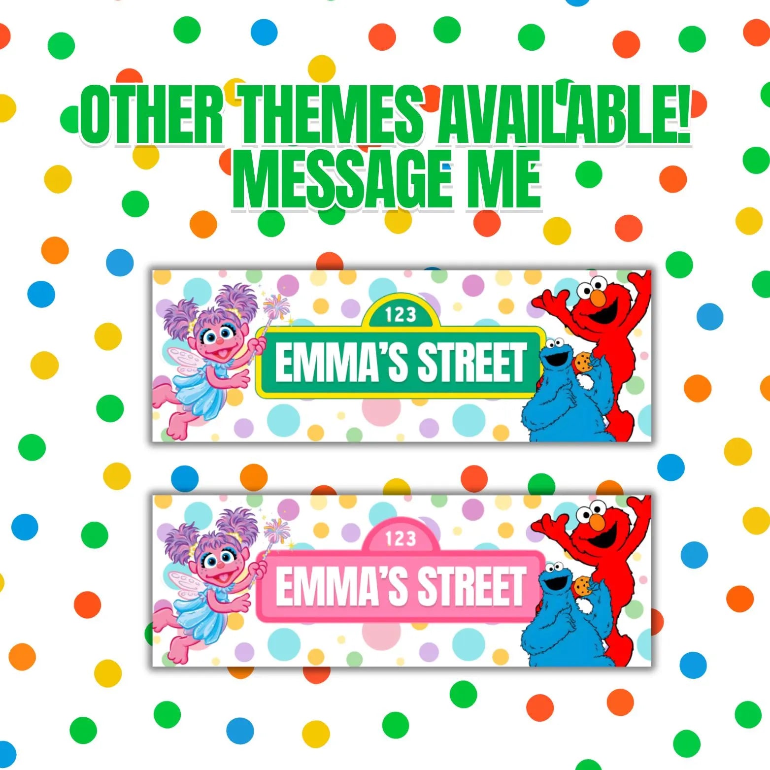 Sesame Street Birthday,Custom Coloring Sticker Packs