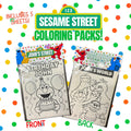 Sesame Street Birthday,Custom Coloring Sticker Packs