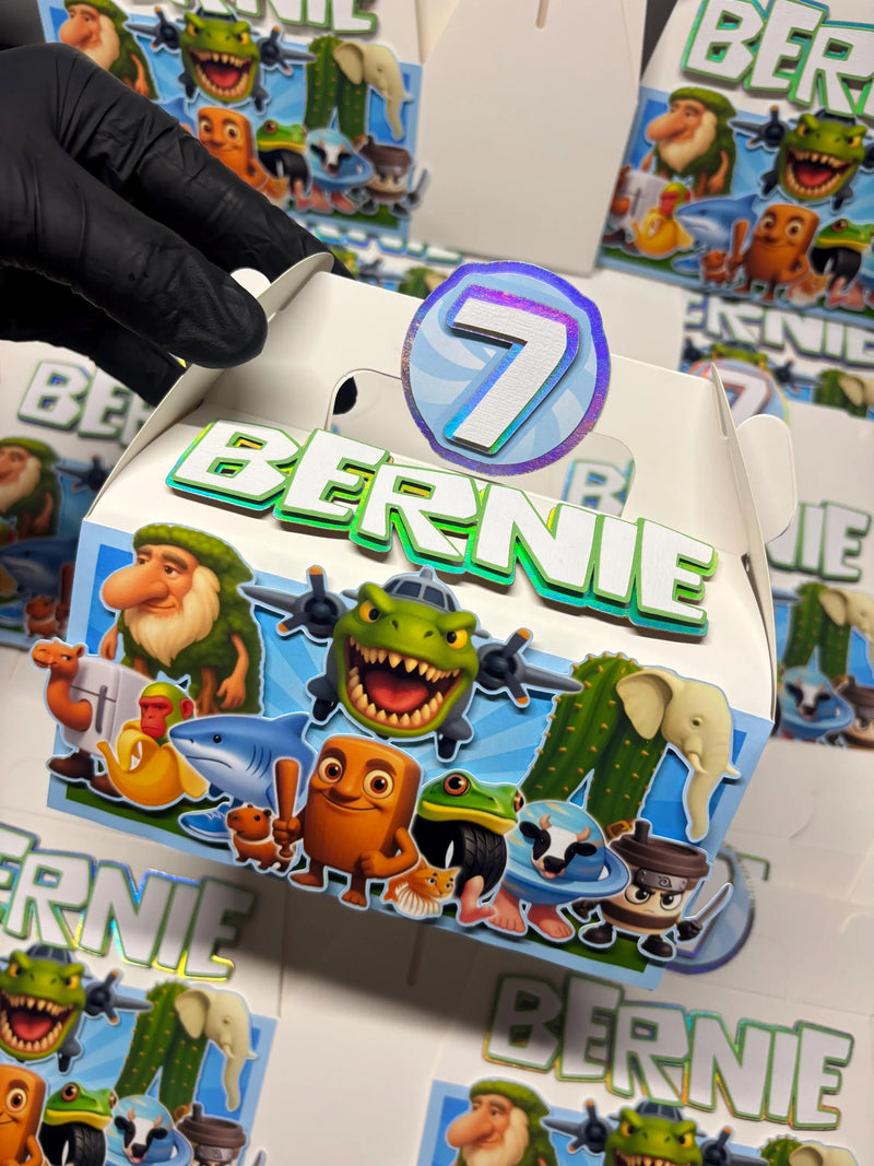 Italian Brainrot 12 pack Gable Party Boxes Italian brain rot meme,