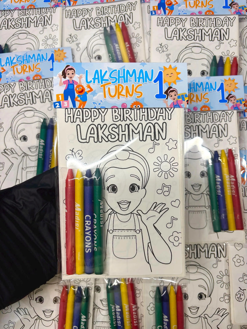 Ms. Rachel Birthday,Custom Coloring Sticker Packs