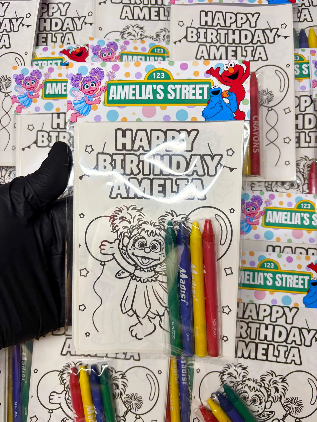 Abby Cadabby Sesame Street Birthday,Custom Coloring Sticker Packs